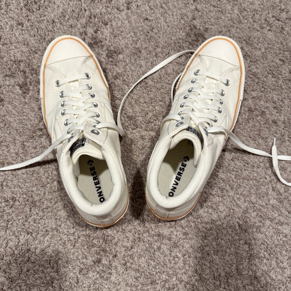 Converse Chuck Taylor Mens 13 Off White Egret All Star Malden Street Mid Gum - Picture 4 of 9